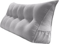 Triangular Reading Bed Rest Pillow Large Bolster Cushion Headboard Backrest by PEACHWELL