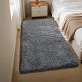 Fluffy Rug Shaggy Area Rug, Dark Grey 3x5 Area Rugs by Yongyangjuxi