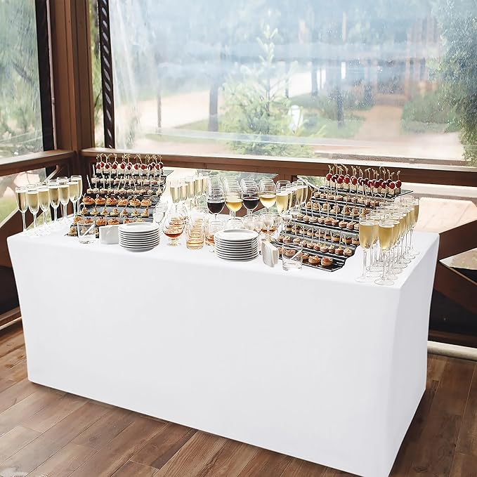 Nasitos White Fitted Table Covers - Image 2