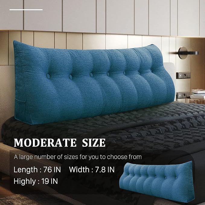 Wedge Headboard Pillow Dorm Room Reading Pillow Back Support - Image 2