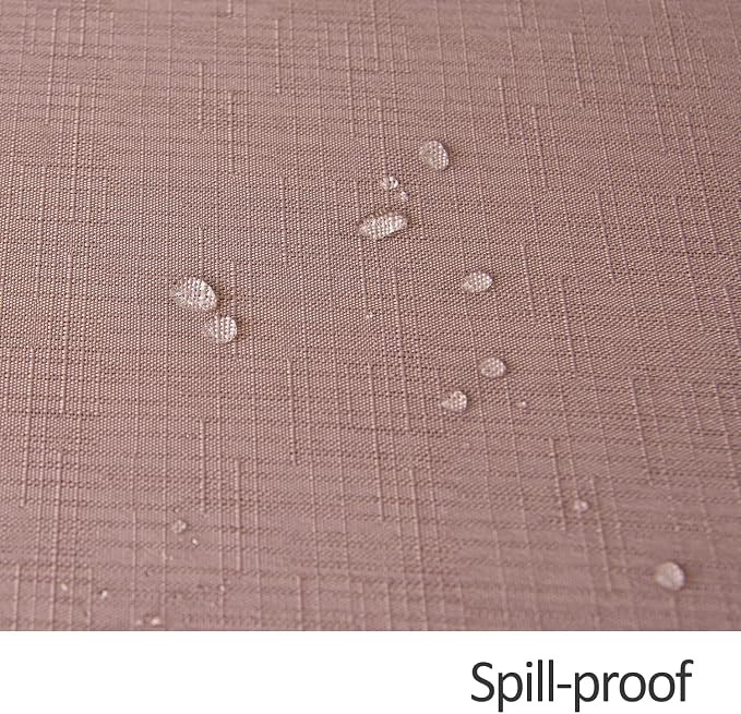 maxmill Round Linen Looking Textured Tablecloth Spill-Proof Wrinkle Free Soft - Image 6