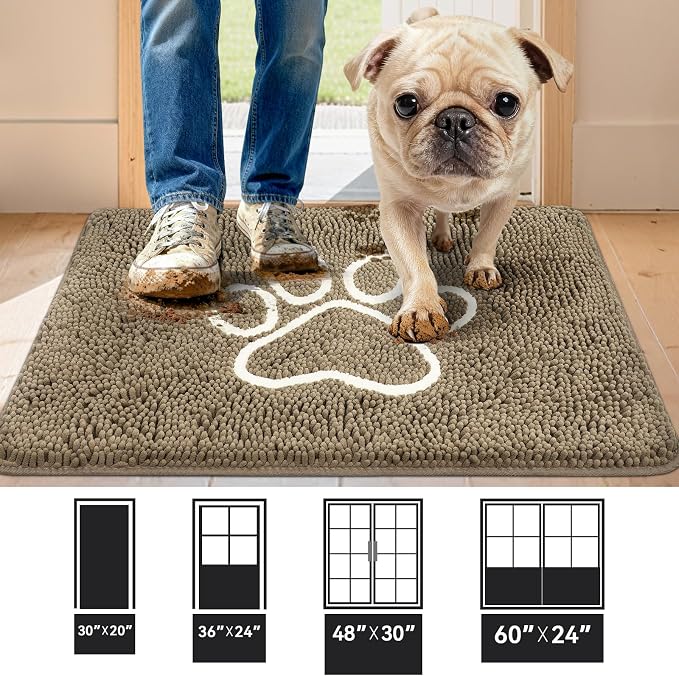 Bcoimo Super Absorbent Dog Door Mat, Pet Rugs - Image 2