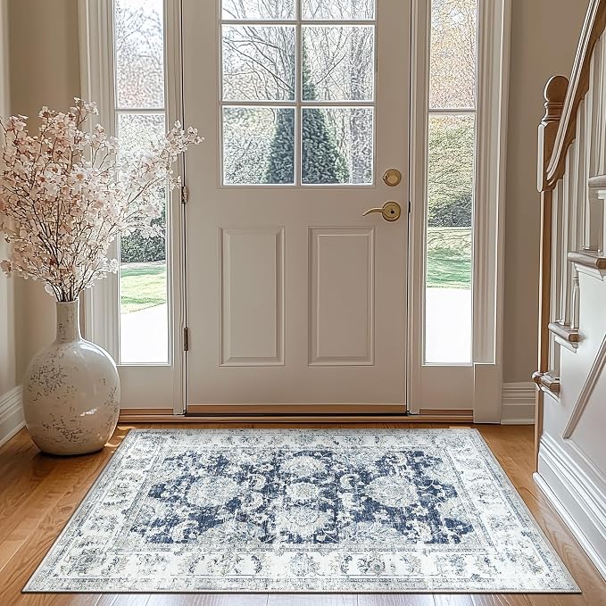 jinchan Fiora Floral 3x5 Area Rugs - Image 3