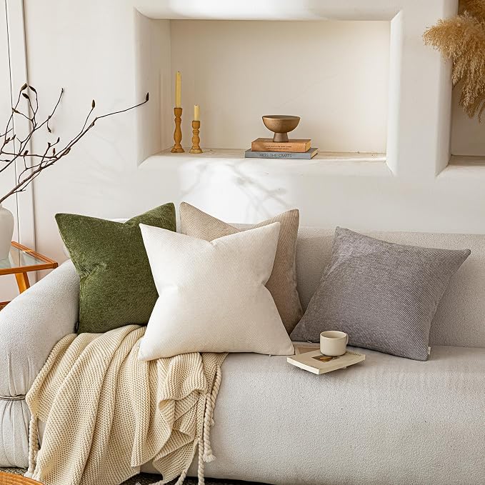 a moment Pack of 2 Decorative Chenille Throw Pillow Covers - Image 4