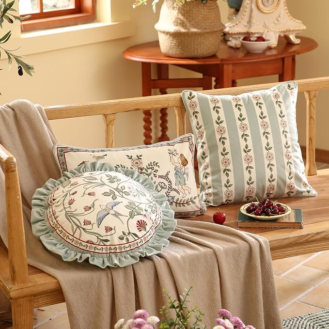 Square Throw Pillow Covers Pack of 2, Decoration Pillows Cushion Covers - Image 6