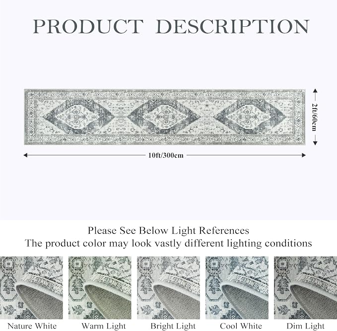 Lahome Boho Washable Kitchen Runner - Image 2