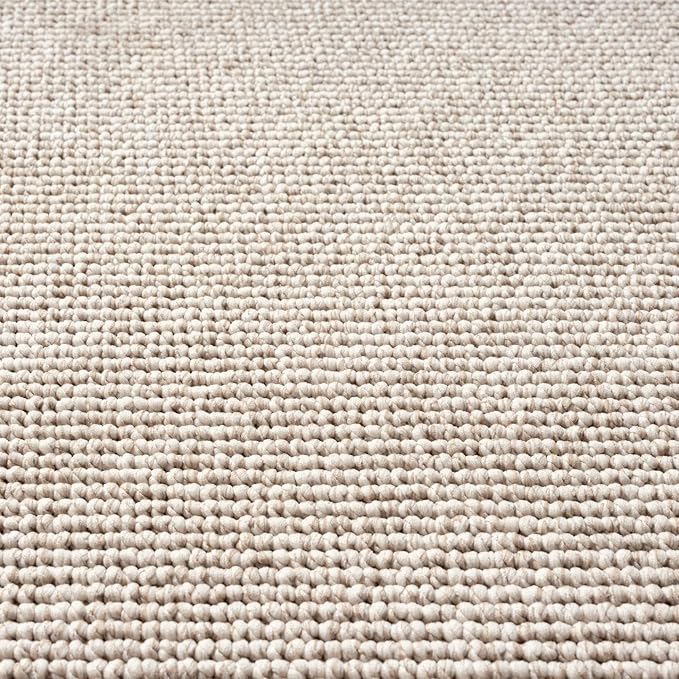 LUXE WEAVERS Solid Machine Woven Beige 2x8 Area Rug, Indoor Stain-Resistant - Image 5