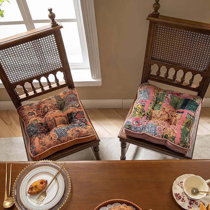 vctops Boho Paisley Chair Cushions - Image 5