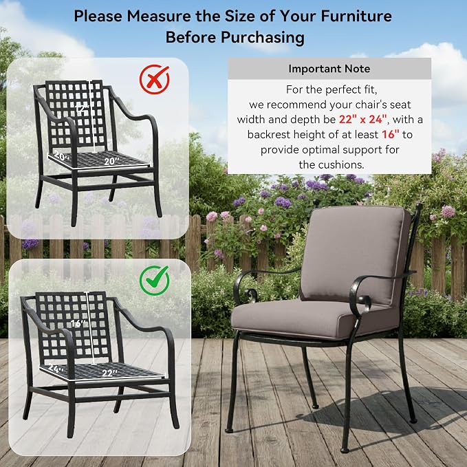 7-Piece Outdoor Patio Cushion Set - Image 8