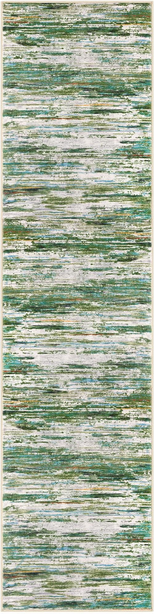 2x8 Modern Abstract Runner Rug for Hallways, Non-Shedding Washable Rug for - Image 8