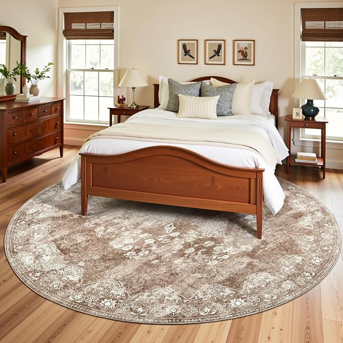jinchan Round Rug 7ft Area Rug - Image 3