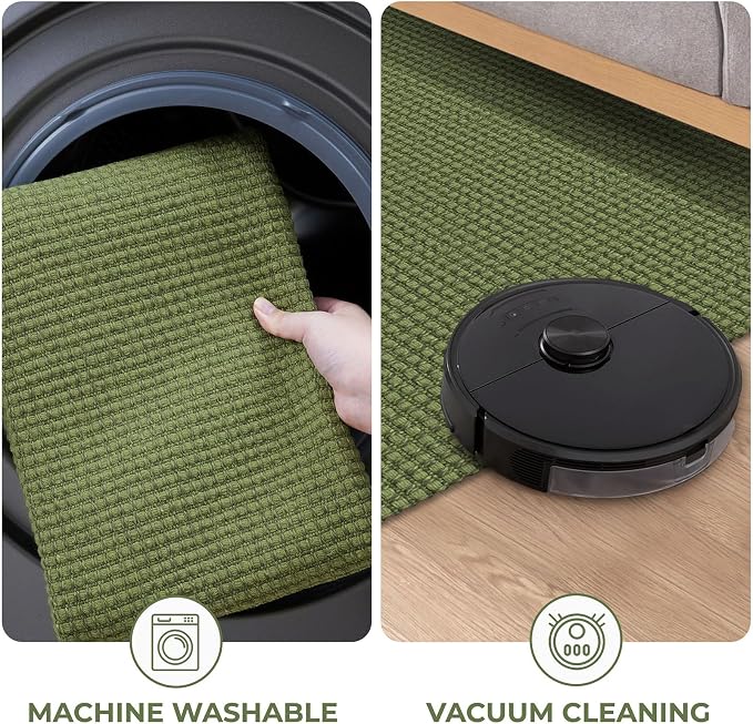 KOZYFLY Runners for Hallways 2x8 ft Washable Kitchen Runner Non Slip Rubber - Image 7