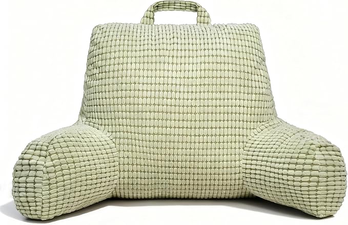 NOONTIDE Reading Pillow with Top Handle, Uniquely Designed Soft Fabric by NOONTIDE