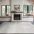 Beverly Rug Micro Loop Area Rug White 6x9 Modern Luxury Soft Boho Geometric by BeverlyRug