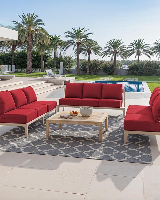 Luxury 24x24x6 Inch Outdoor Chair Cushions Set of 4 - Image 2