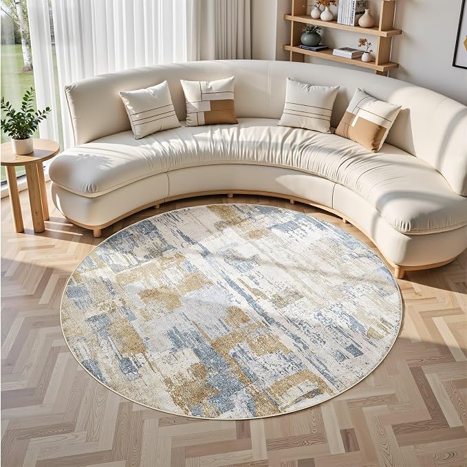 Abstract Living Room Rug 6x6 - Image 7