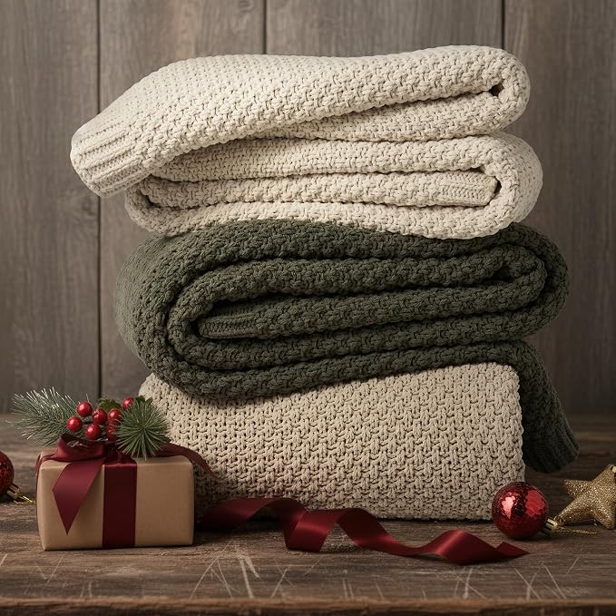 EVERGRACEHOME Chunky Chenille Knit Throw Blanket - Image 7