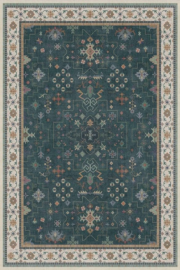 Dark Green 4x6 Living Room Rug - Image 2