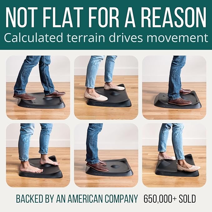 Topo Mini by Ergodriven | The Smaller Not-Flat Standing Desk Anti-Fatigue Mat - Image 2