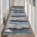 Ciicool 2x12 Washable Runner Rug, Modern Abstract Hallway Rugs Runner, Non-Slip by CIICOOLHomeDeco