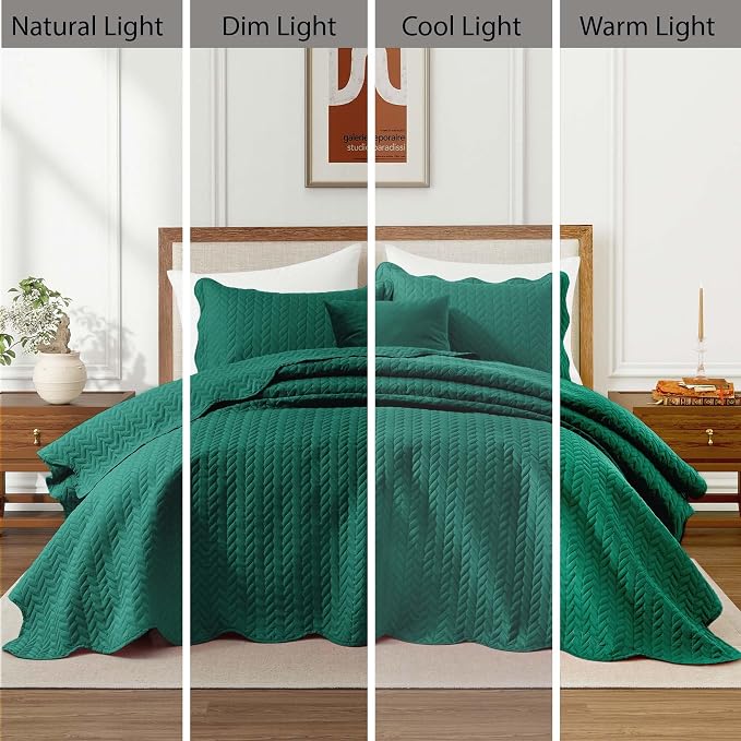 IR Imperial Rooms Queen Quilt Bedding Set Size + 2 Pillow Shams - Image 7