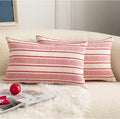 Christmas Pillow Covers, Boho Textured Red Pillow Case, Pillow Covers 12 x 20 by Cethom