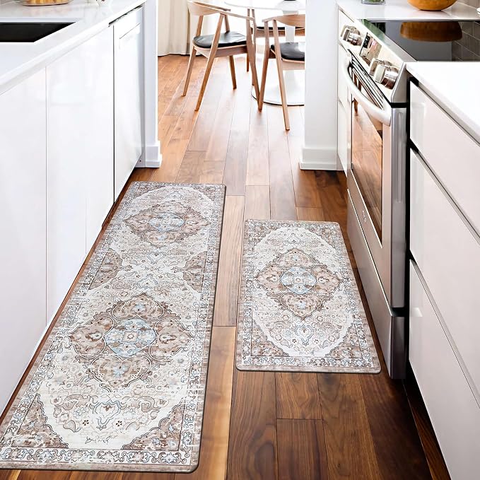 Ileading Anti Fatigue Kitchen Rugs Sets of 2 Cushioned Kitchen Mats - Image 2