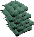 downluxe Indoor Chair Cushions for Dining Chairs, Tufted Overstuffed Textured by Downluxe