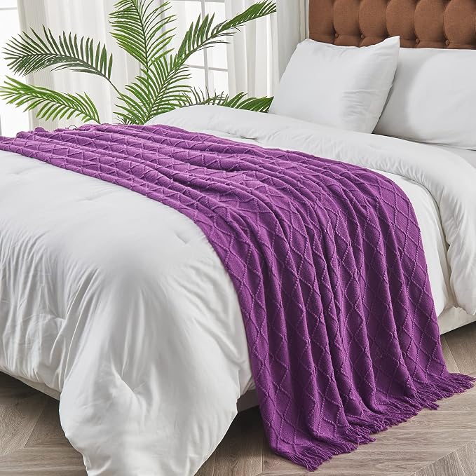 inhand Valentine's Day Gifts Throw Blanket Purple - Image 4