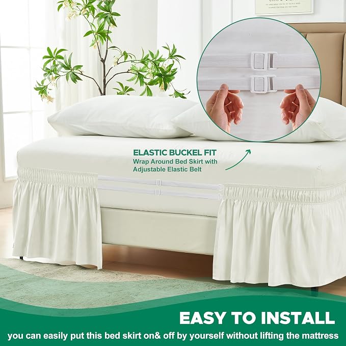 Biscaynebay Wrap Around Bed Skirts - Image 4