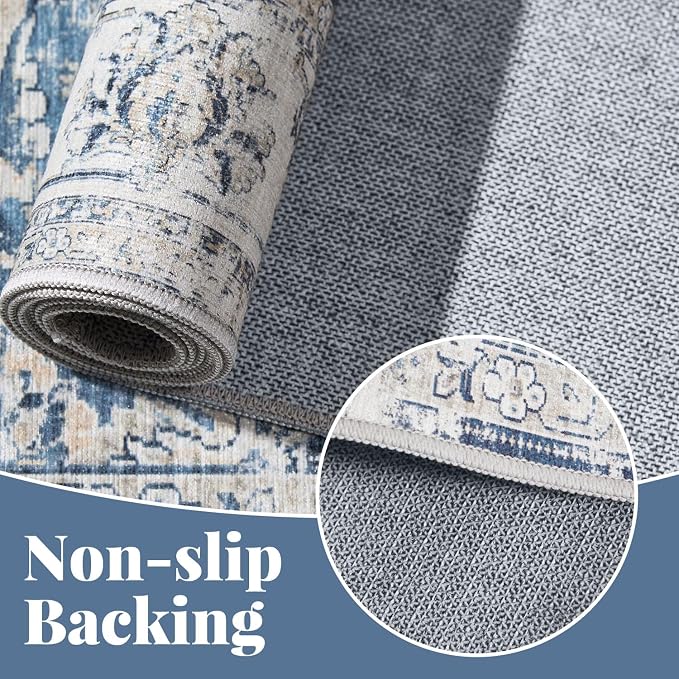 jinchan Fiora Floral 3x5 Area Rugs - Image 7