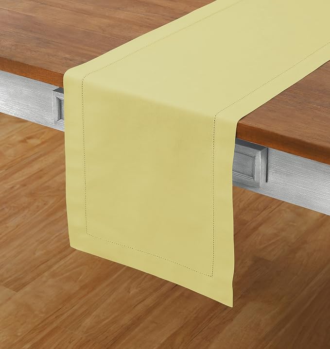 Solino Home Yellow Table Runner 90 Inches Long - Image 2