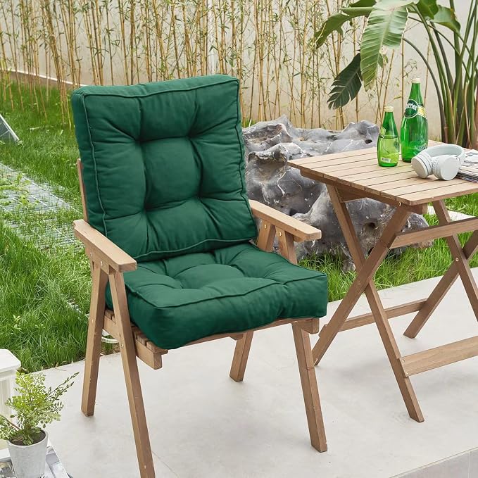 ARTPLAN Outdoor Seat Cushion, Square Thick Tufted Chair Cushion - Image 2