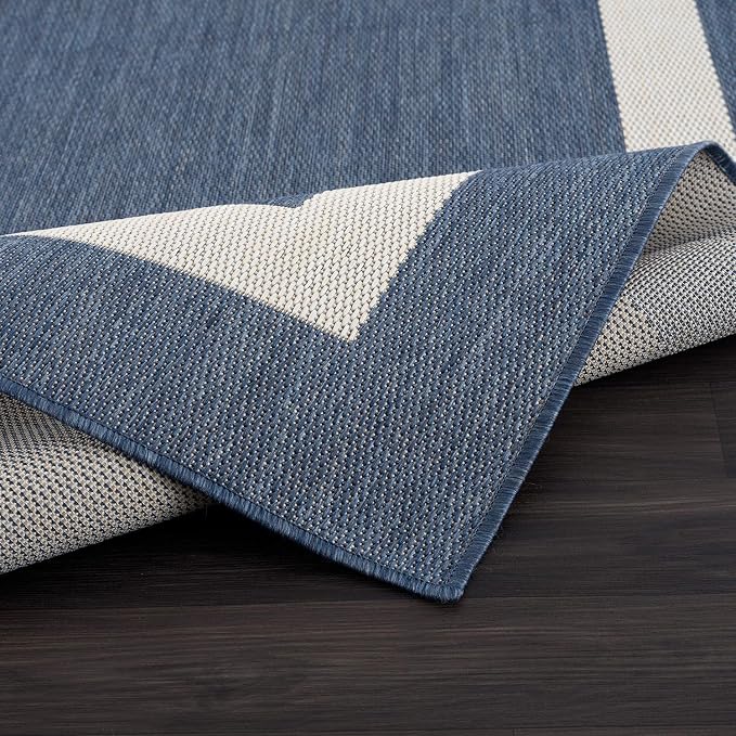 CAMILSON Outdoor Rug 8x10, Modern Outside Rugs - Image 4
