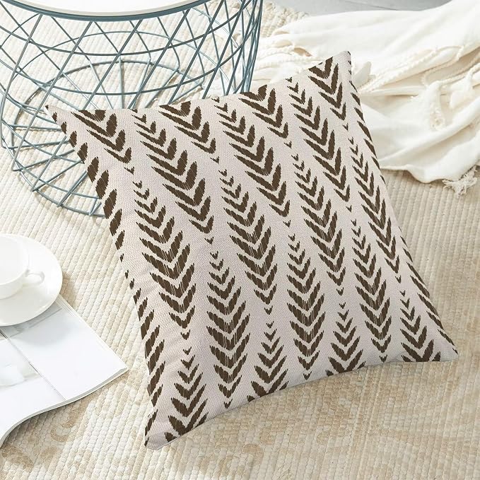 BETGINY Brown Boho Pillow Covers 18 x 18 Inch Pack of 2, Bohemian Ethnic - Image 5