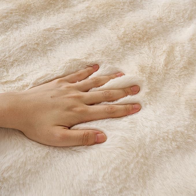 Faux Fur Decorative Throw Pillow Cover Plush Thick Bubble Pillow Covers Luxury - Image 2