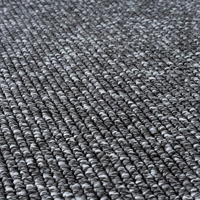 LUXE WEAVERS Solid Machine Woven Smoke 6x9 Area Rug, Indoor Stain-Resistant - Image 3