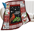 Cardinal Bird Christmas Blanket by citari