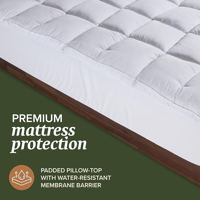 Beckham Hotel Collection Queen Size Mattress Pad & Protector Hybrid - Image 2