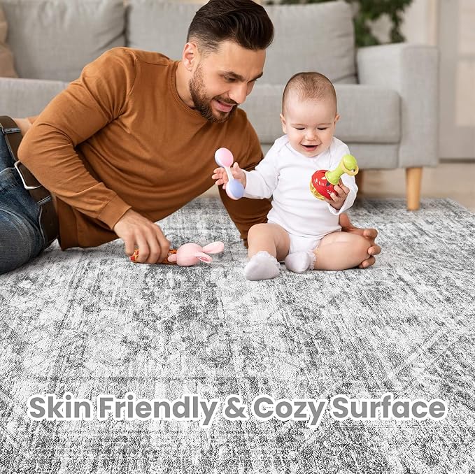Vintage Living Room Area Rug 8x10 - Image 3