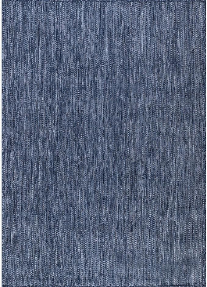 Washable Indoor Outdoor Rug 5x7 Weather Resistant Area Rugs Modern Solid - Image 8