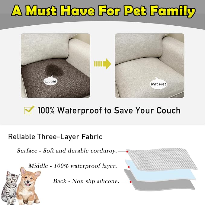 Couch Arm Covers, Waterproof Armrest Cover - Image 3