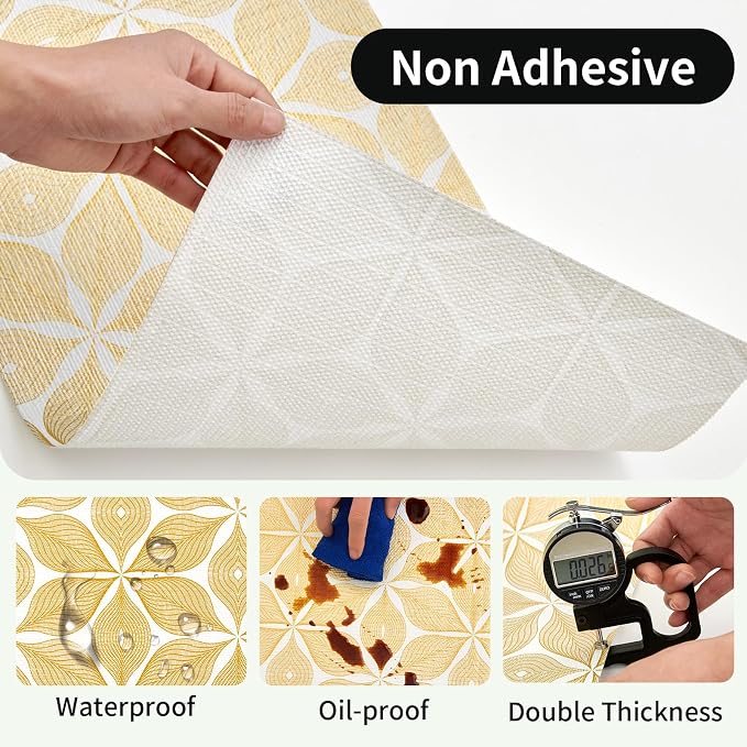 Shelf Liners for Kitchen Cabinets 23.62in x 39.5FT, Non Adhesive Cabinet Liner - Image 3
