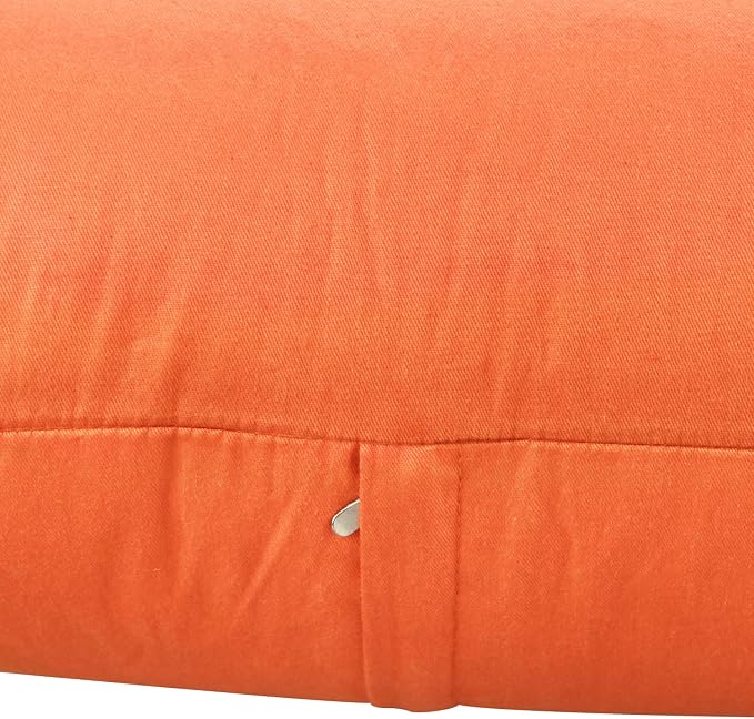 Thmyo 4-Pack 100% Cotton Lumbar Comfortable Solid Decorative Throw Pillow Case - Image 9