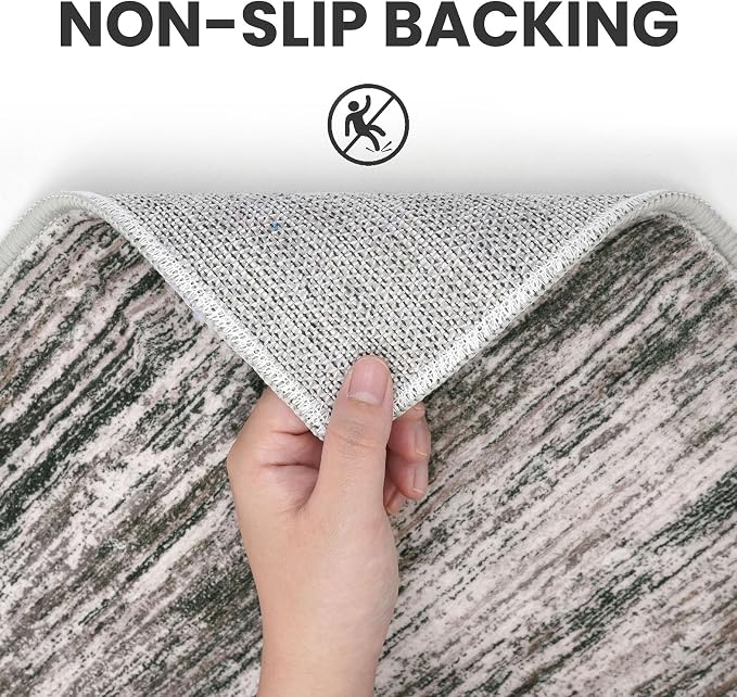 2x7 Modern Abstract Runner Rug for Hallways, Non-Shedding Washable Rug for - Image 6