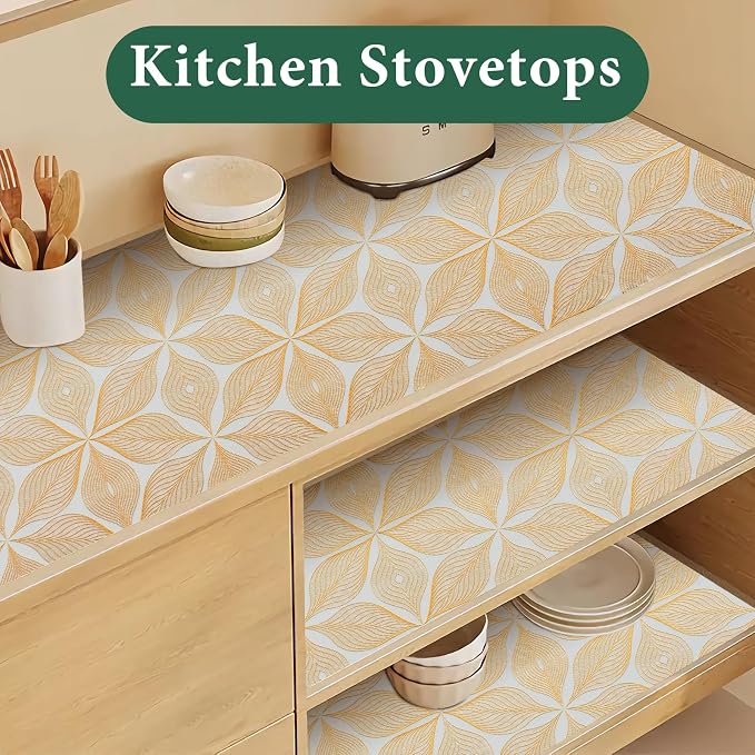 3D Drawer and Shelf Liner for Kitchen Cabinet: 17 in X 20 Ft Waterproof Shelf - Image 3
