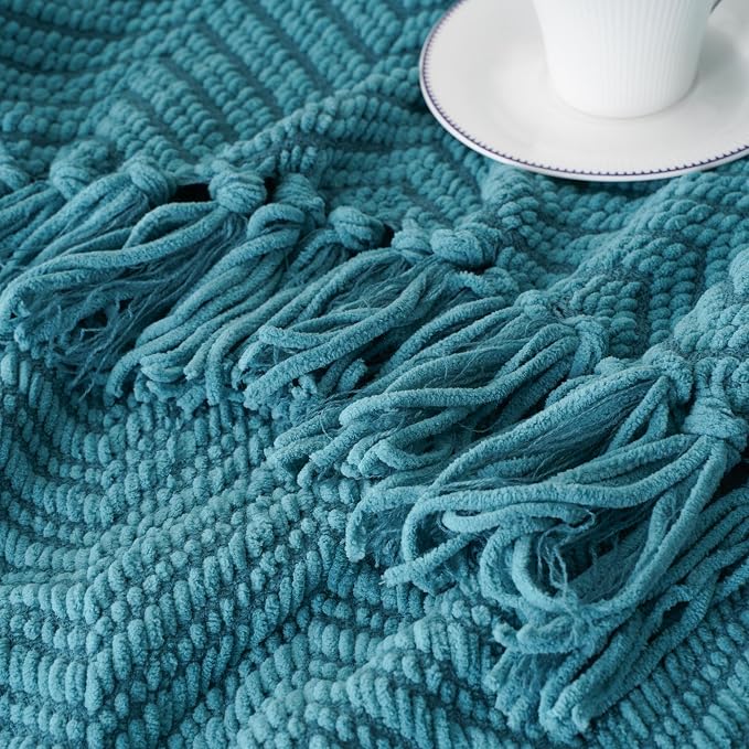 BATTILO HOME Teal Throw Blanket - Image 9