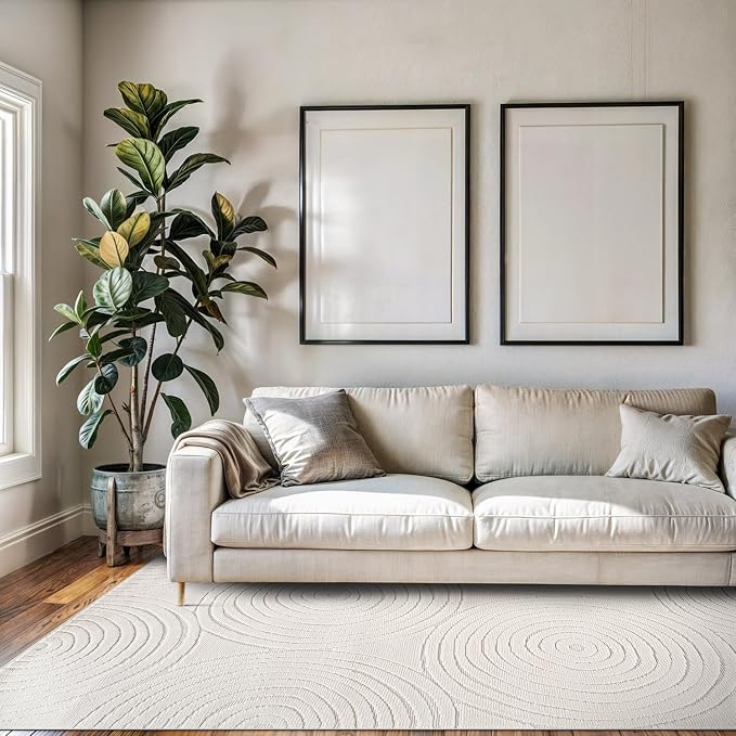 Beverly Rug Micro Loop Area Rug Light Gray 8x10 Geometric Modern Luxury - Image 4