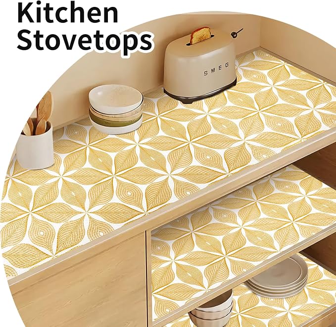 Shelf Liners for Kitchen Cabinets 12in x 20FT, Non Adhesive Cabinet Liner - Image 5
