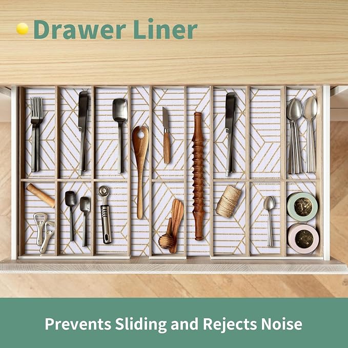 Shelf Liners for Kitchen Cabinets 17.5in x 30FT Non Adhesive Cabinet Liner - Image 4